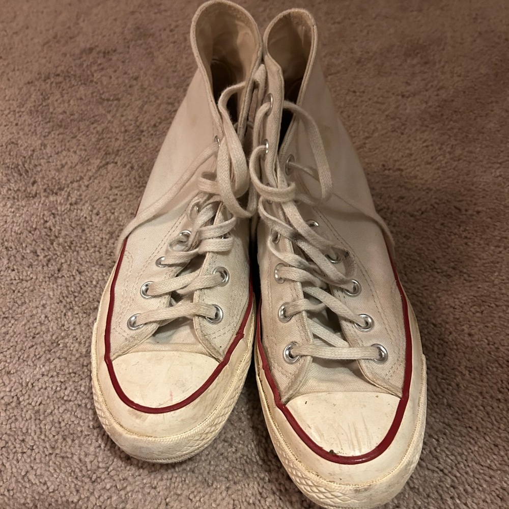 Converse Chuck 70 Canvas White High-Top Sneakers - image 1